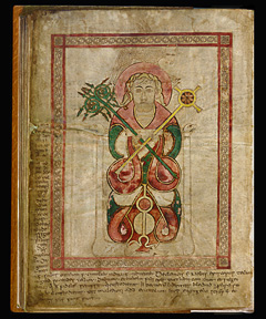 St Chad Gospels, portrait of Luke